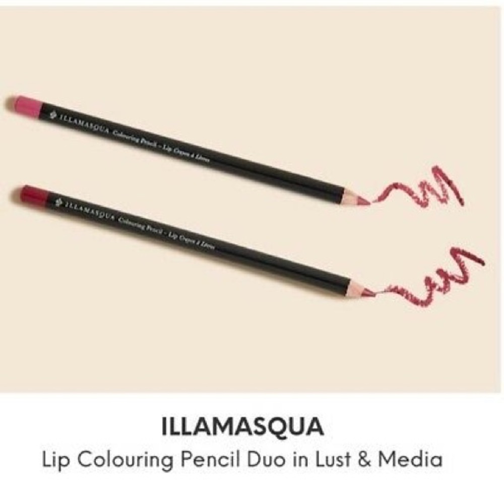 👄 NWT Illamasqua Colouring Pencil Duo Lust &Media